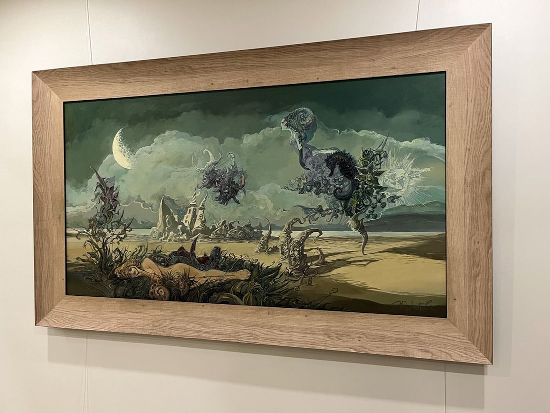 Oil painting Dreamy on the beach Yuriy Laptev - 6