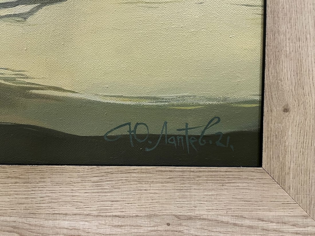 Oil painting Dreamy on the beach Yuriy Laptev - 8