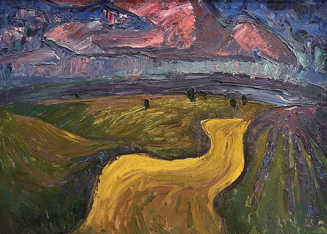 Oil painting Lavender fields Oleksandr Andreev (1 of 11)