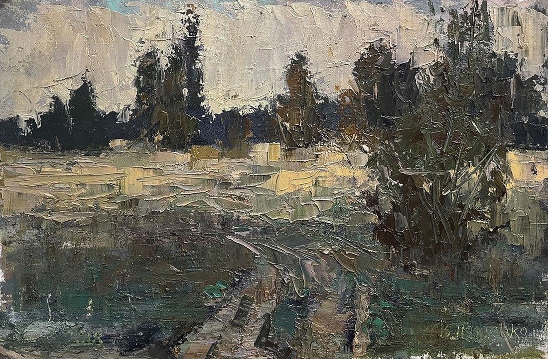 Oil painting On the glade Volodymyr Pashchenko (1 of 7)