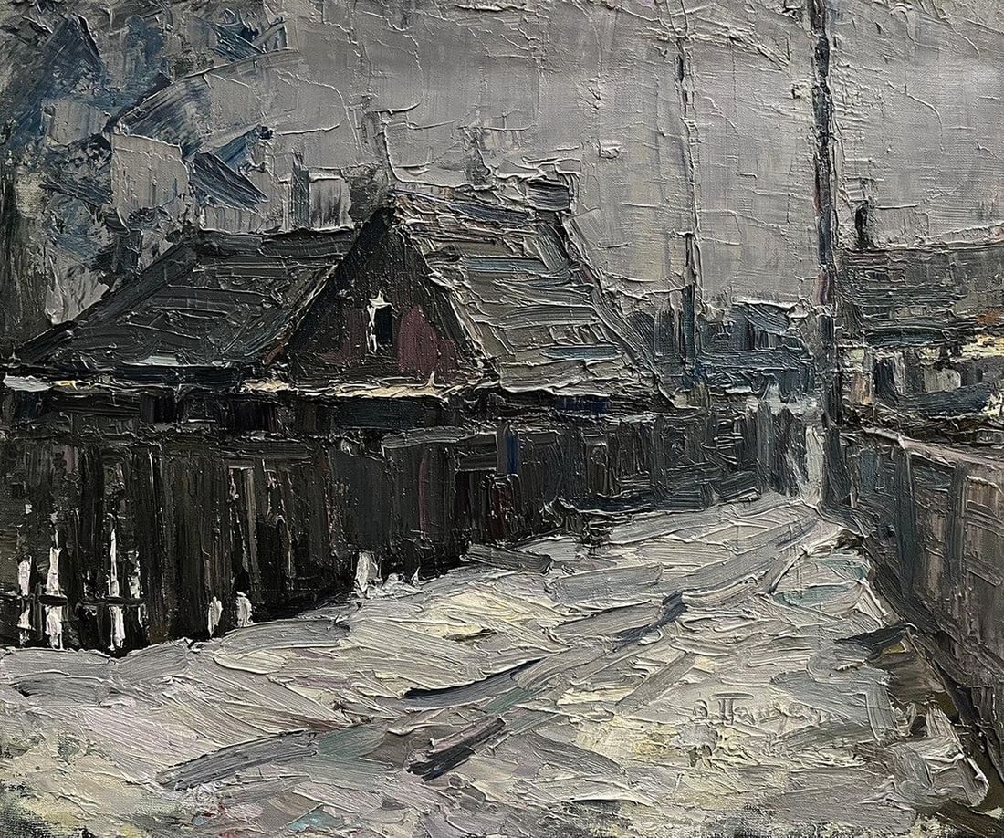 Oil painting Village lane Volodymyr Pashchenko (1 of 8)