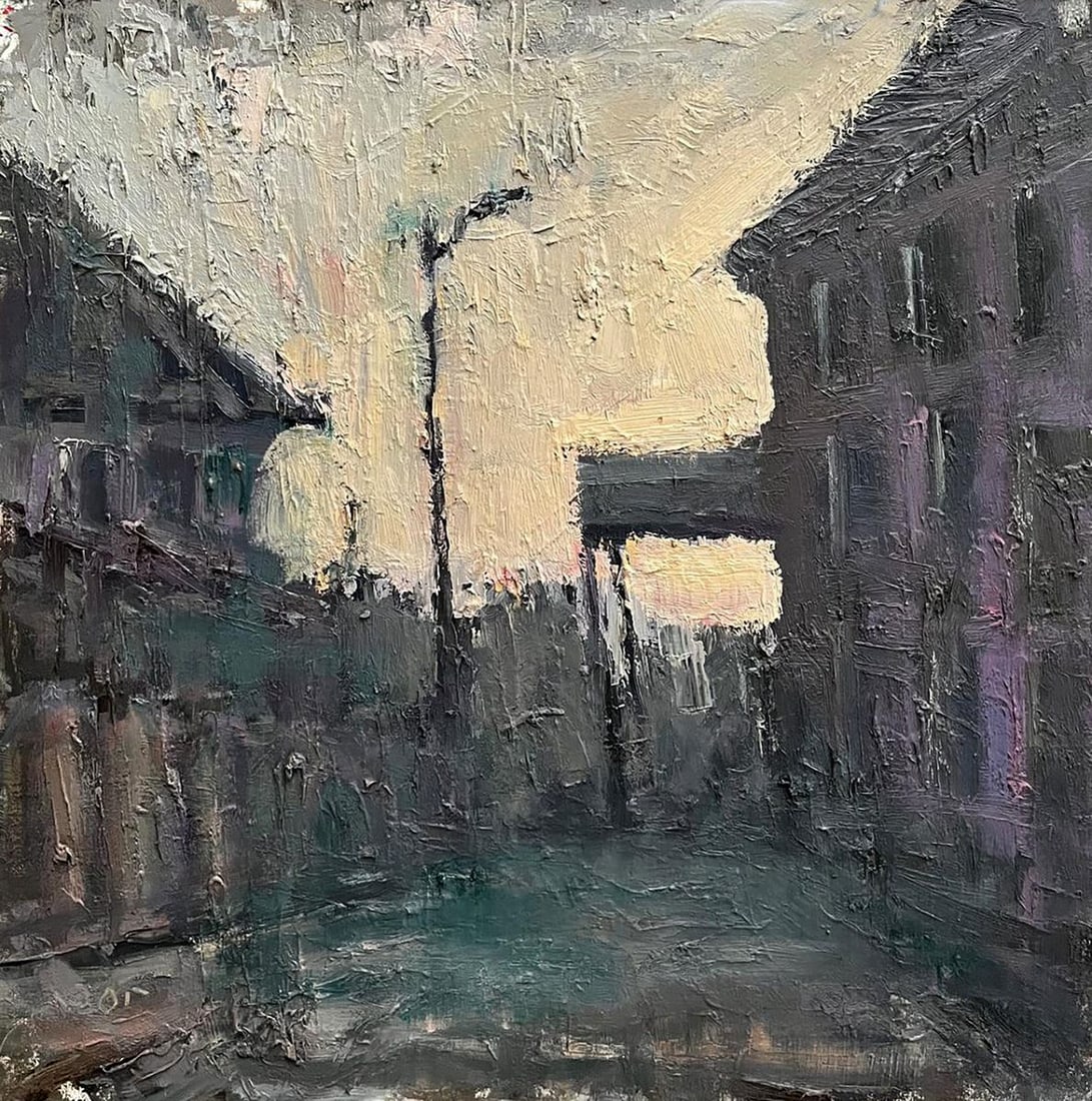 Oil painting Old town Volodymyr Pashchenko (1 of 7)