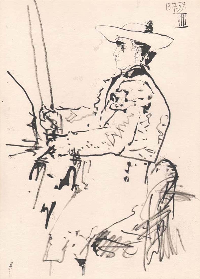 Pablo Picasso Toros y Toreros 8 dated 13/7/59 (1 of 1)