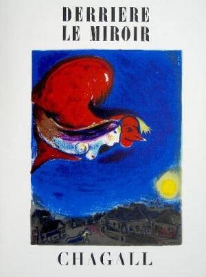 Derriere le Miroir 27-28 Chagall lithographs 1950: Title: Derriere le Miroir 27-28 Chagall lithographs 1950 Description: Derriere le Miroir 27-28 Published by Maeght in 1950, Textes de Jean Wahl, Lionello Venturi, Guillaume Apollinaire et Blaise