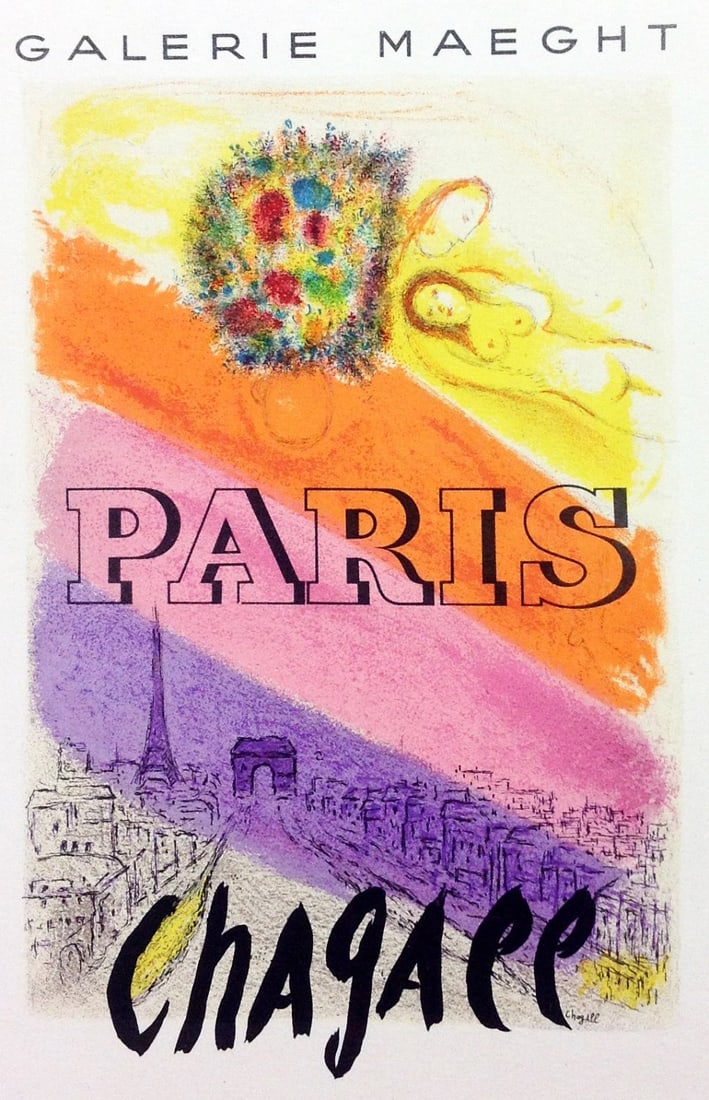 Chagall Lithograph 21 Paris (1 of 1)
