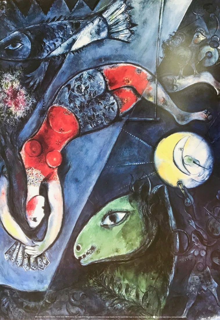 Marc Chagall Poster Le cirque bleu (1 of 1)