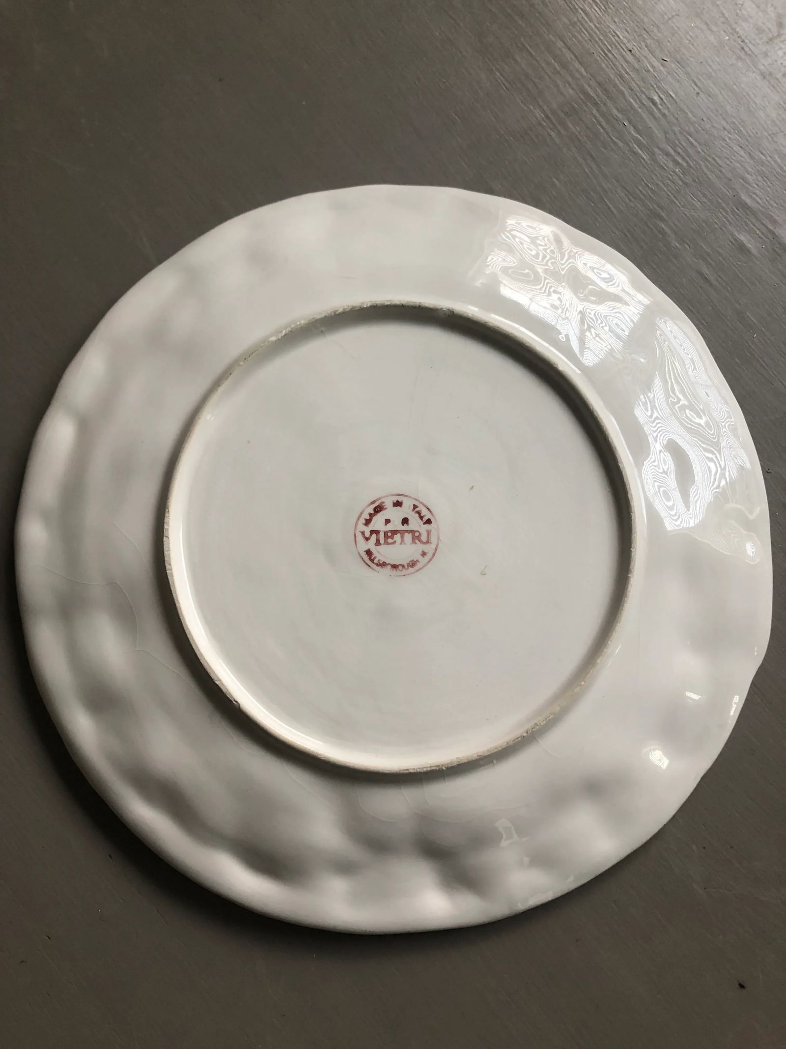 Vintage Vietri Shell Motif Plates, a Pair - 4