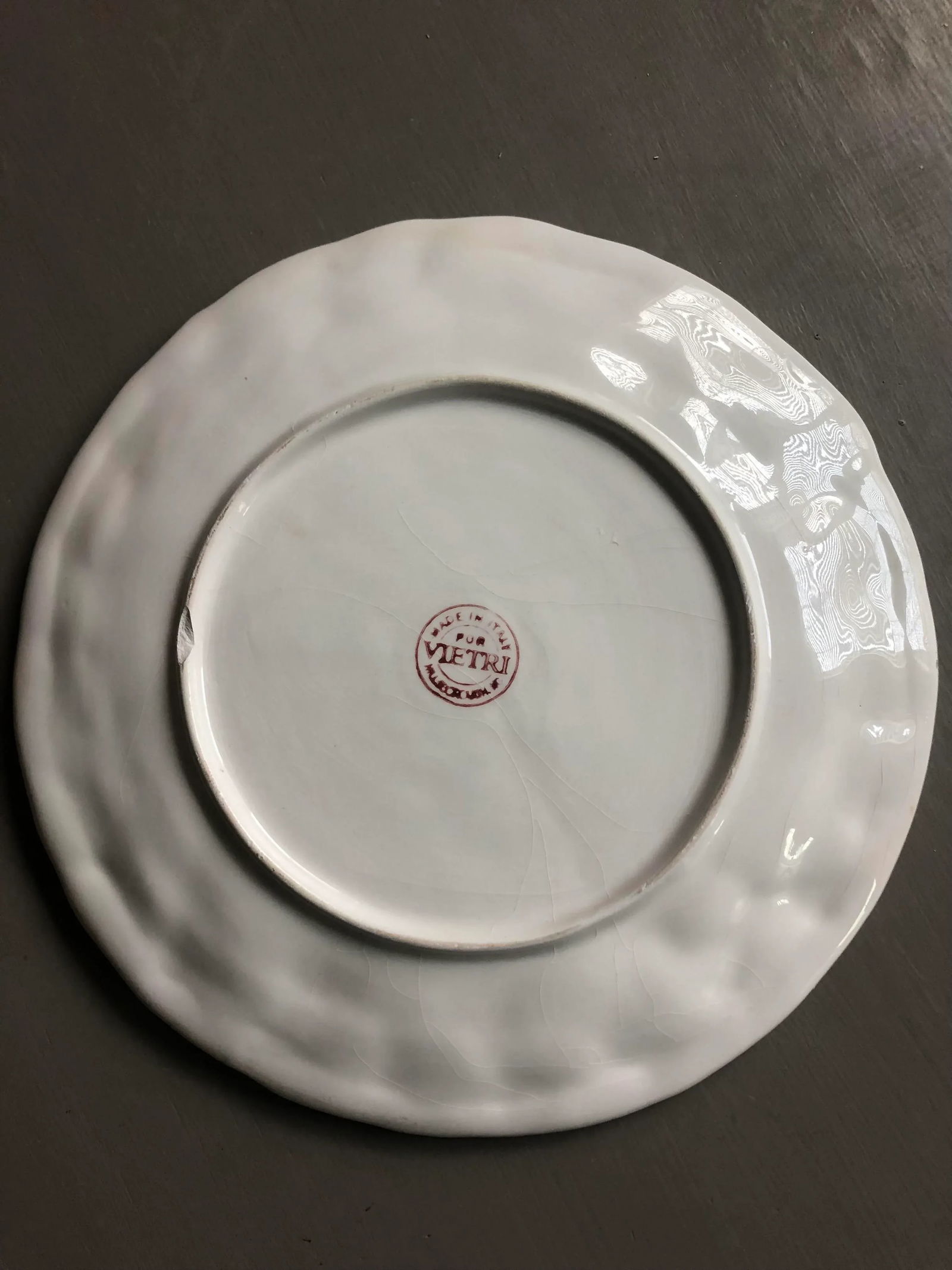 Vintage Vietri Shell Motif Plates, a Pair - 7