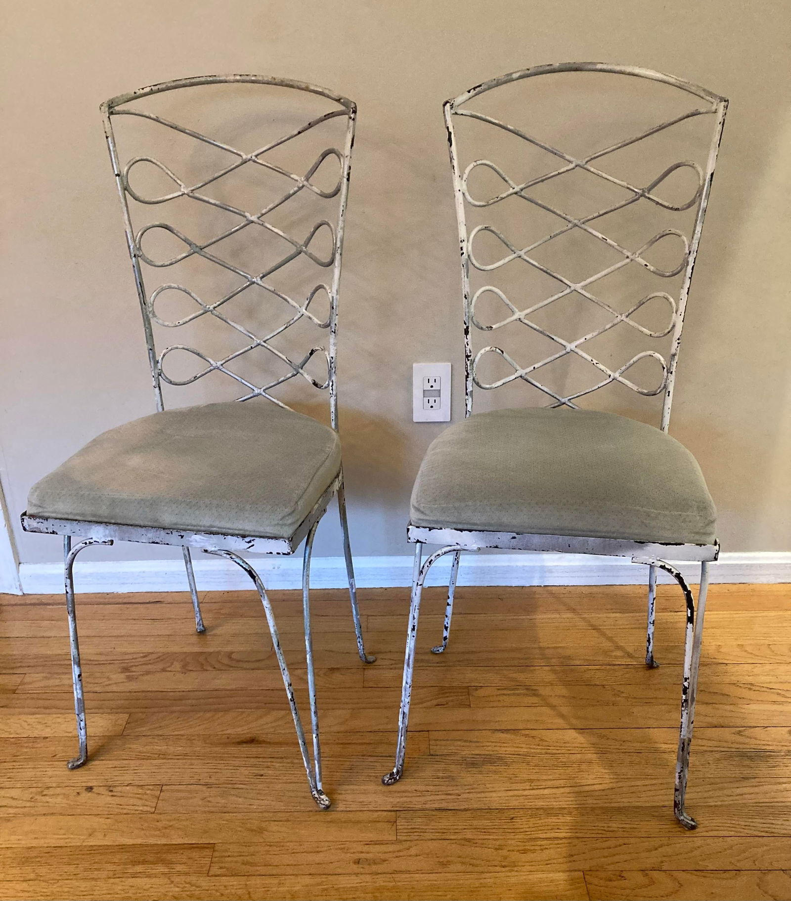 1960s Metal Chairs in the Style of RenÃ© Prou, Set of 4 Paris Seating - 12