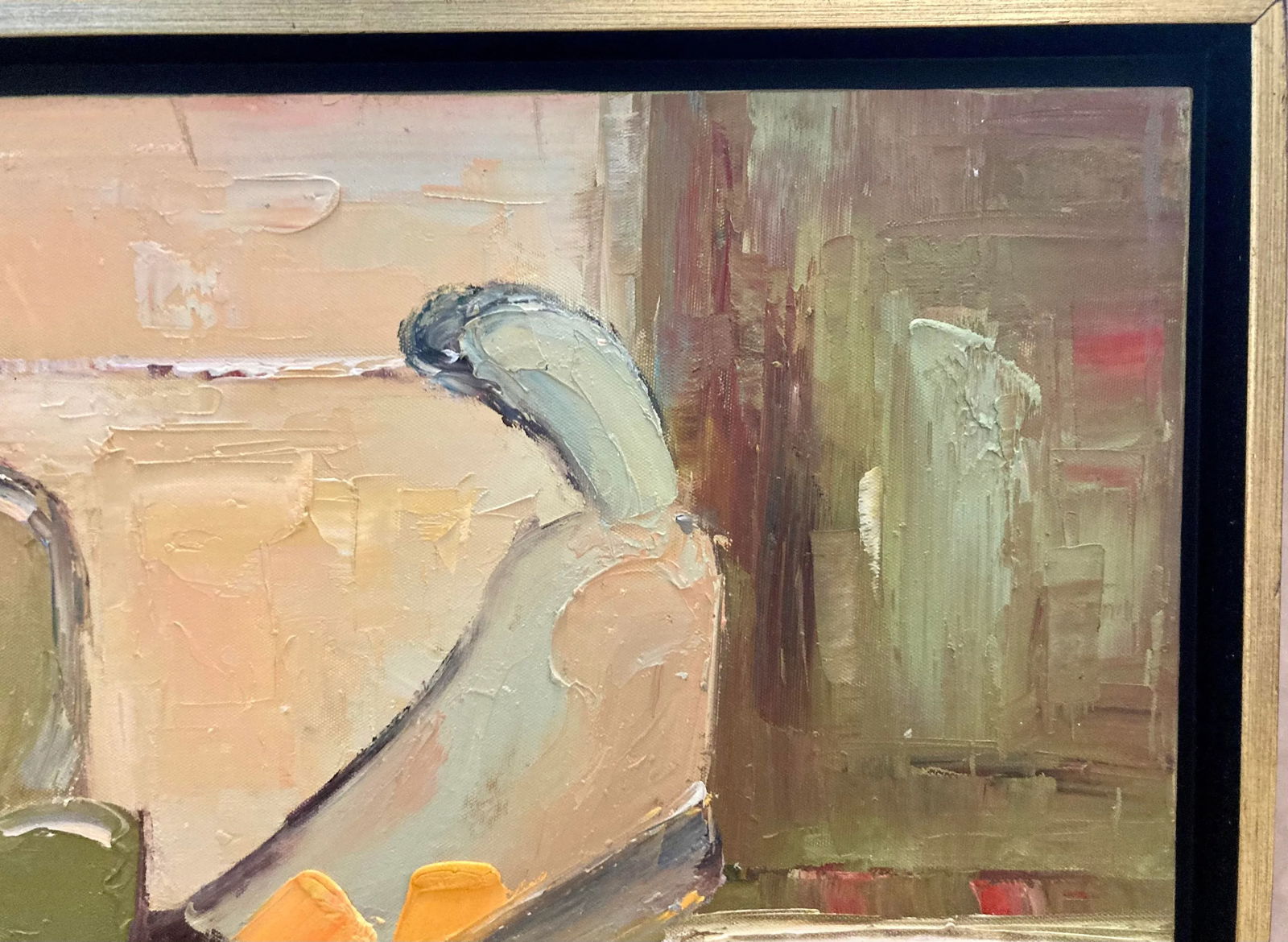 "Bountiful Dining" 1987 Oil Painting - 2