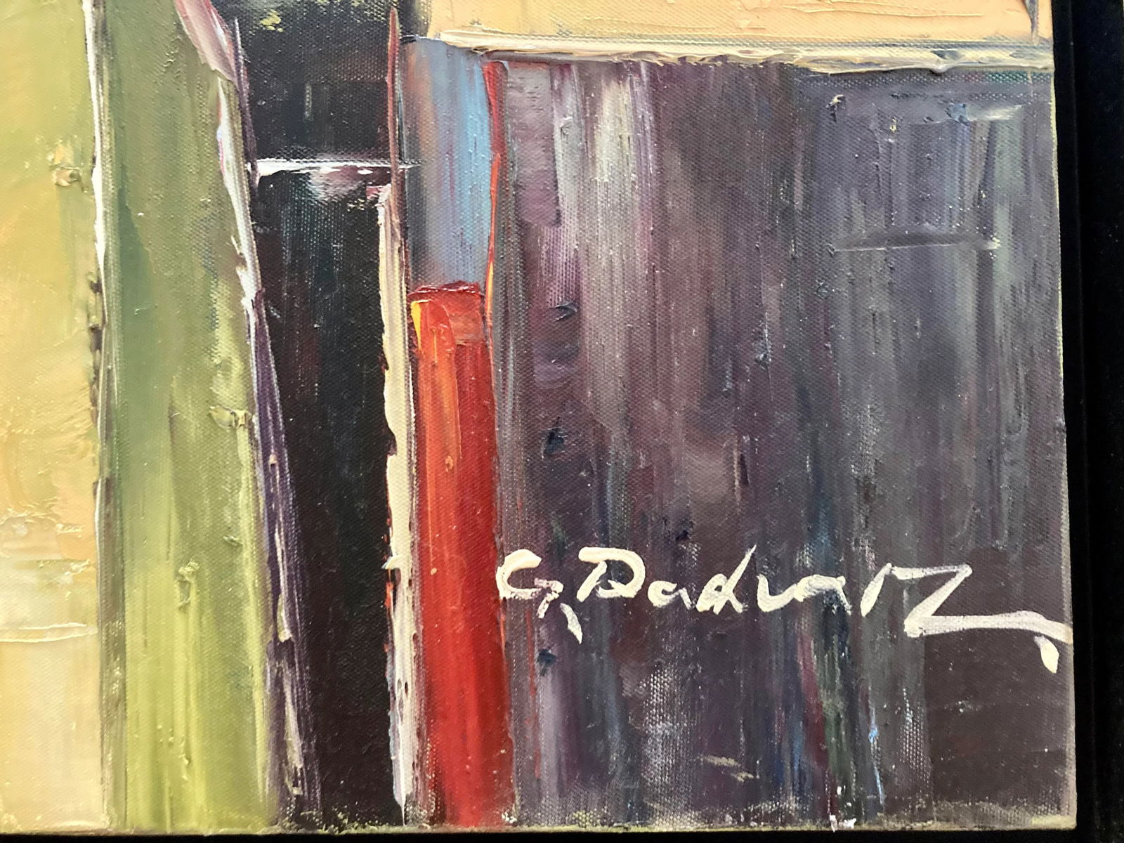 "Bountiful Dining" 1987 Oil Painting - 3