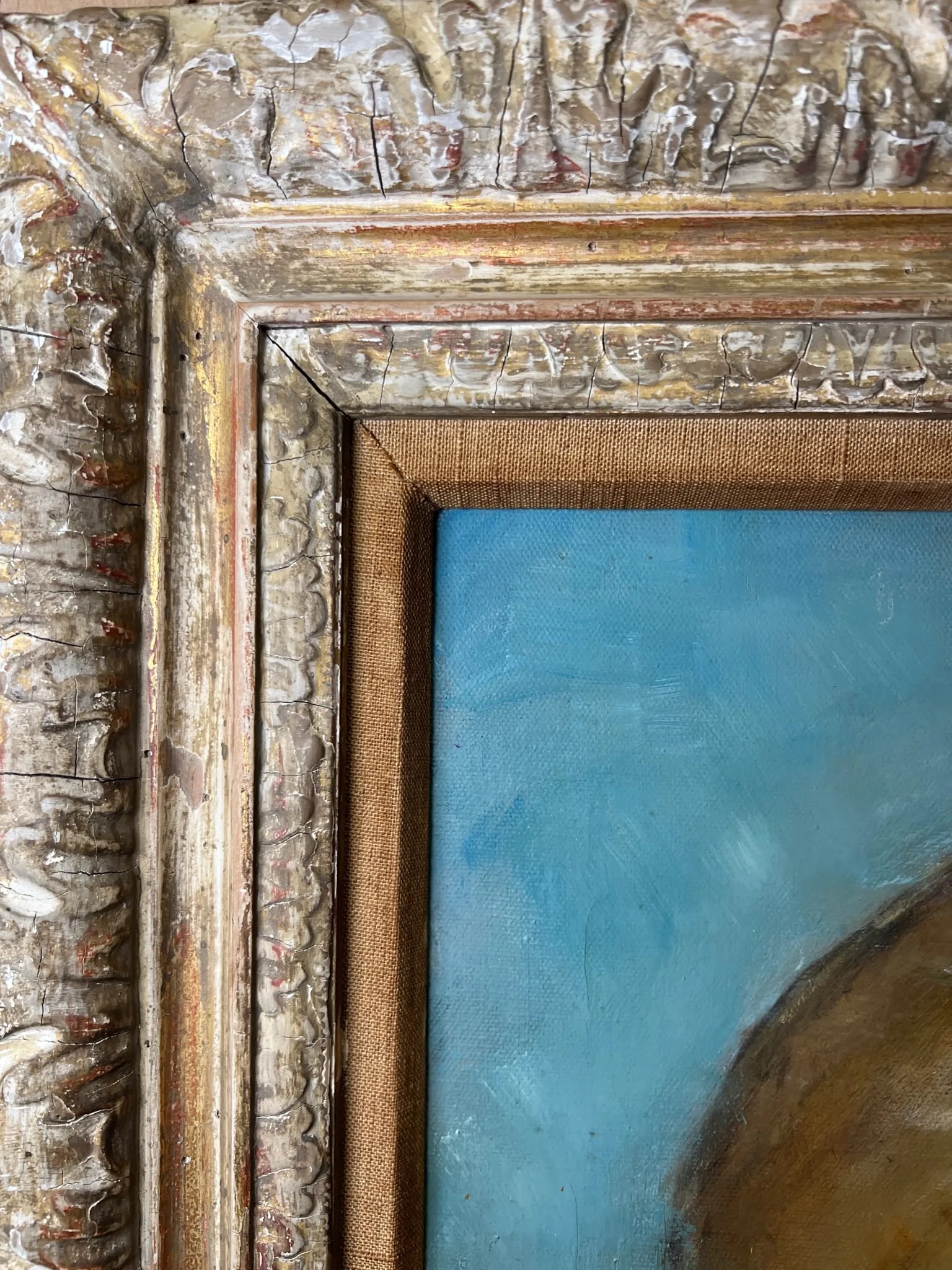 Timeless and Innocent Original Oil Painting Young Girl With Straw Hat - 4