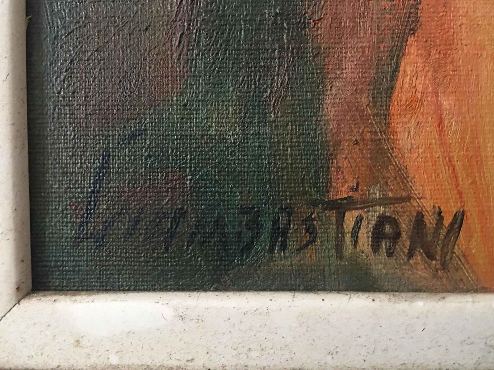 Early 1900s Lisa Giambastiani Portrait Painting, Framed - 3