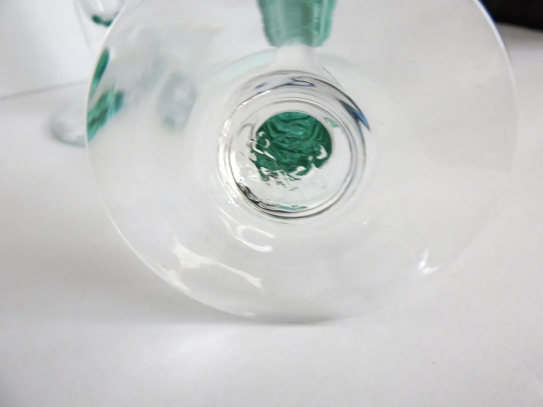 1990s Jerpoint Glass Studio Hand Blown Candle Holders- Set of 5 - 6