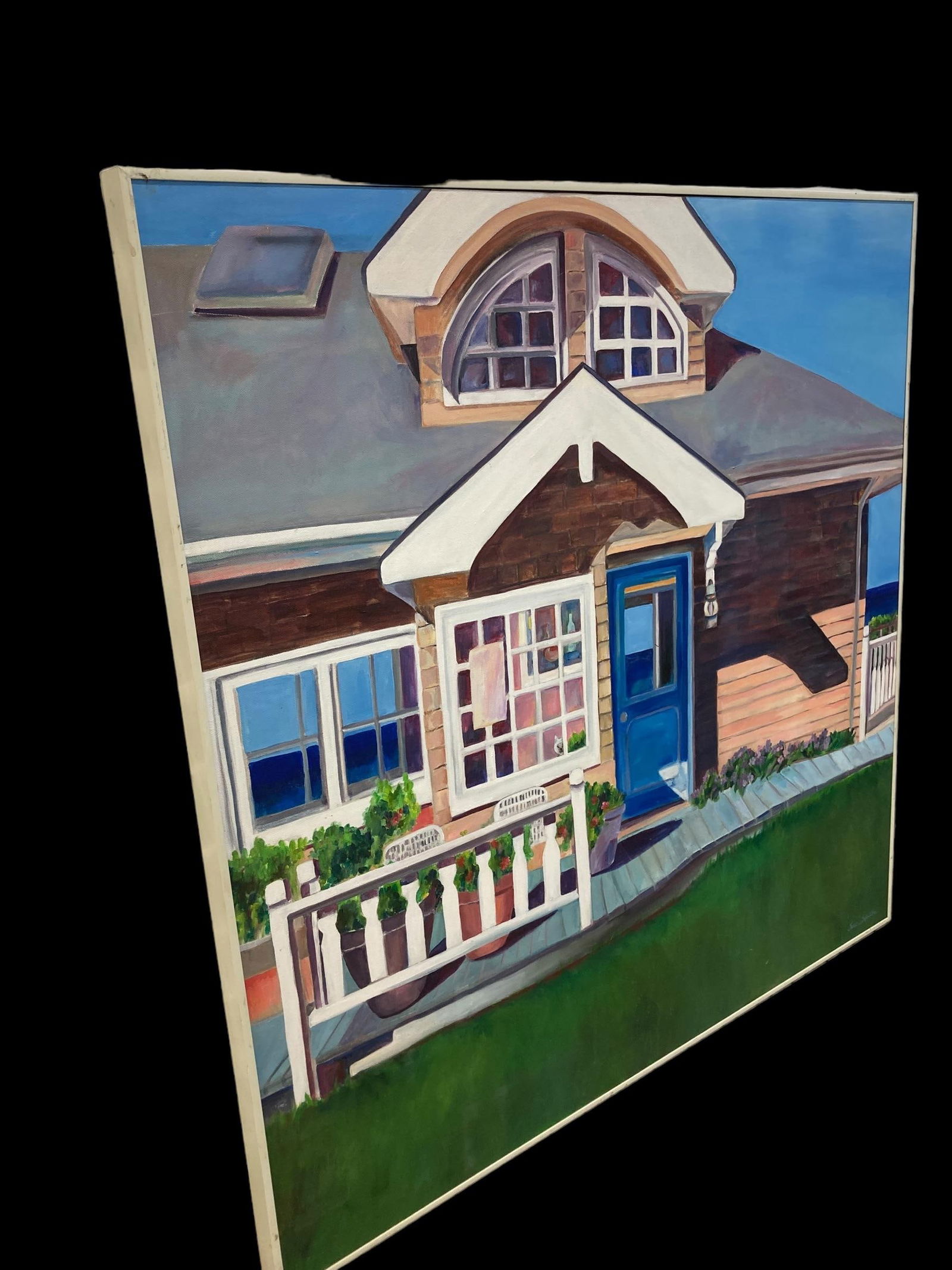 Sue Slater Realist Beach Cottage Painting - 4