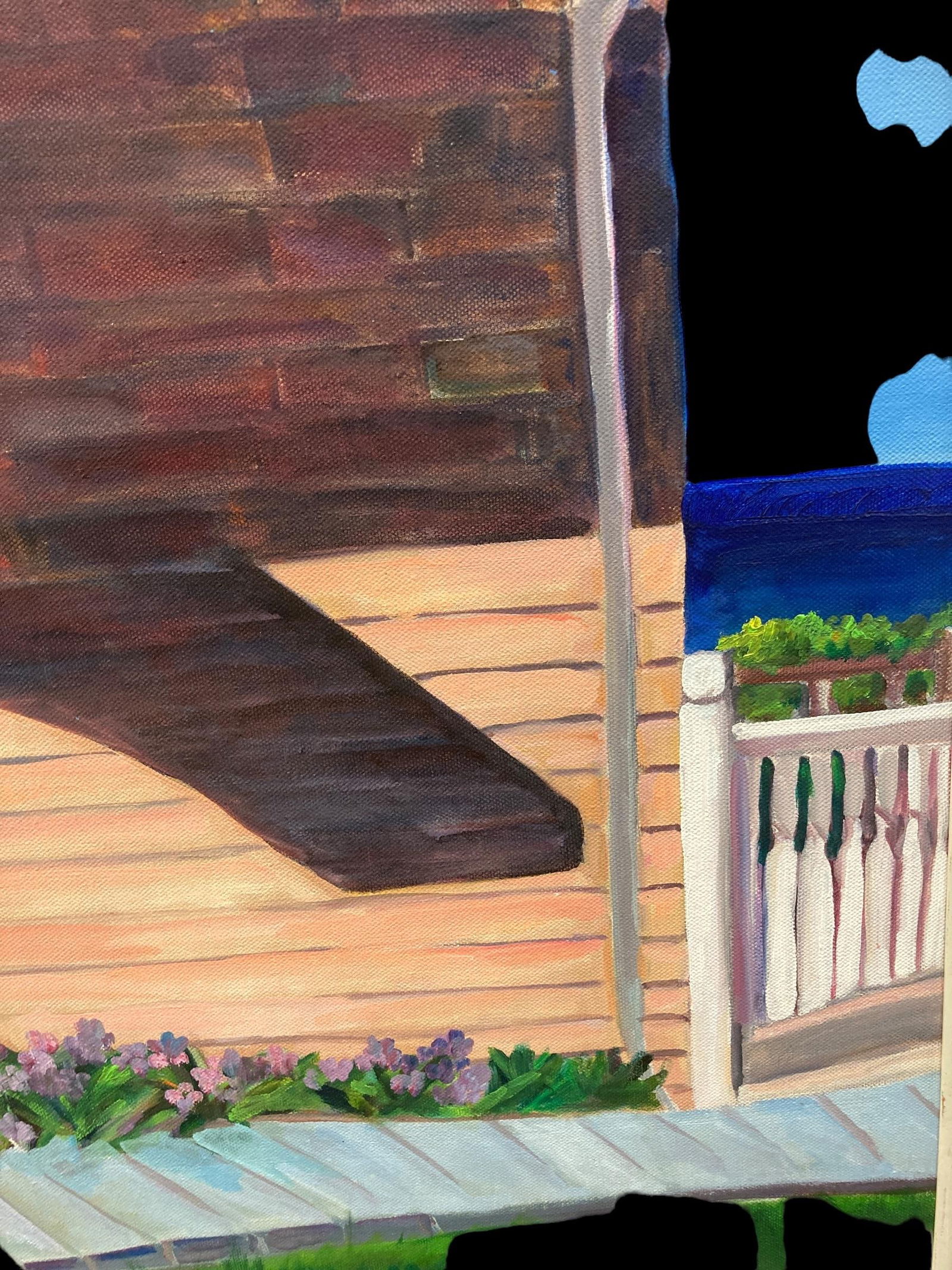 Sue Slater Realist Beach Cottage Painting - 5