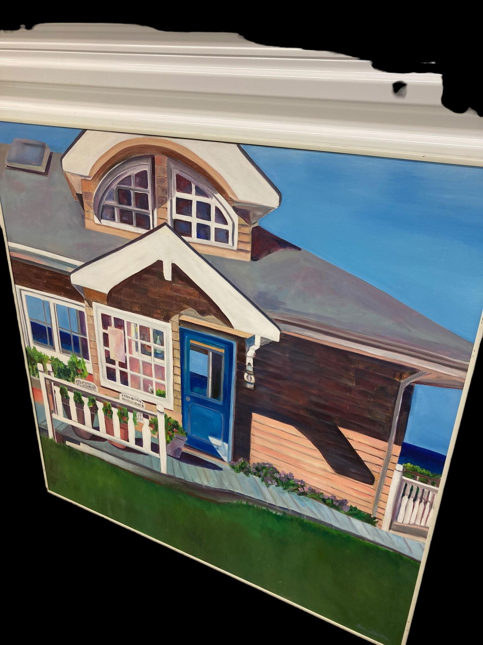 Sue Slater Realist Beach Cottage Painting - 6