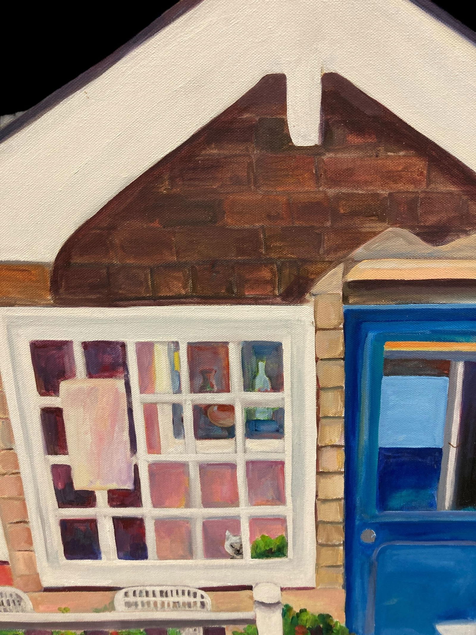 Sue Slater Realist Beach Cottage Painting - 7