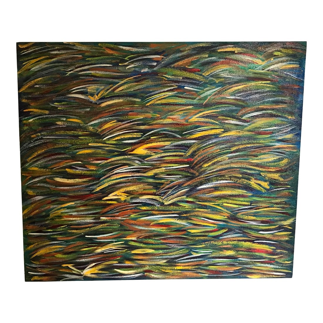 Ocean of Thoughts Original Abstract Oil Paining by Monique Nichols: When I paint, it is as if I am guided by spirits. I don't always know what the final painting will look like because I immerse myself in expressing what is trying to come through me. I consider