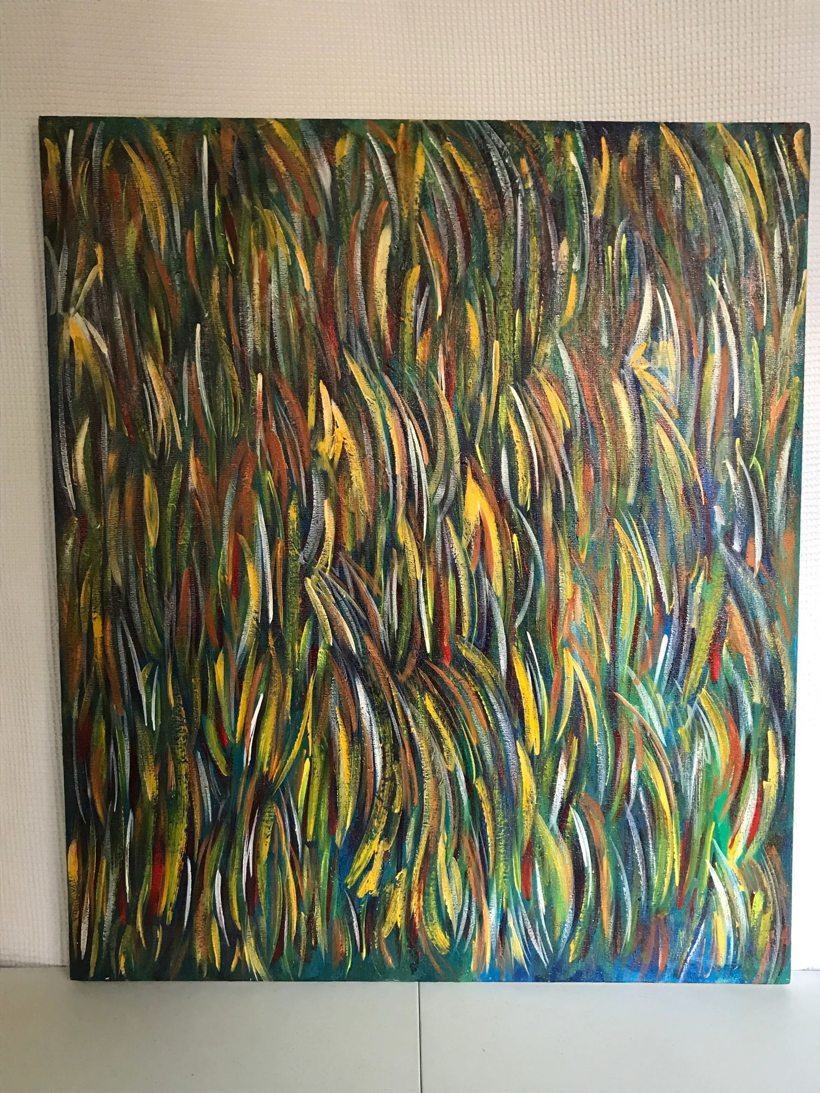 Ocean of Thoughts Original Abstract Oil Paining by Monique Nichols - 9