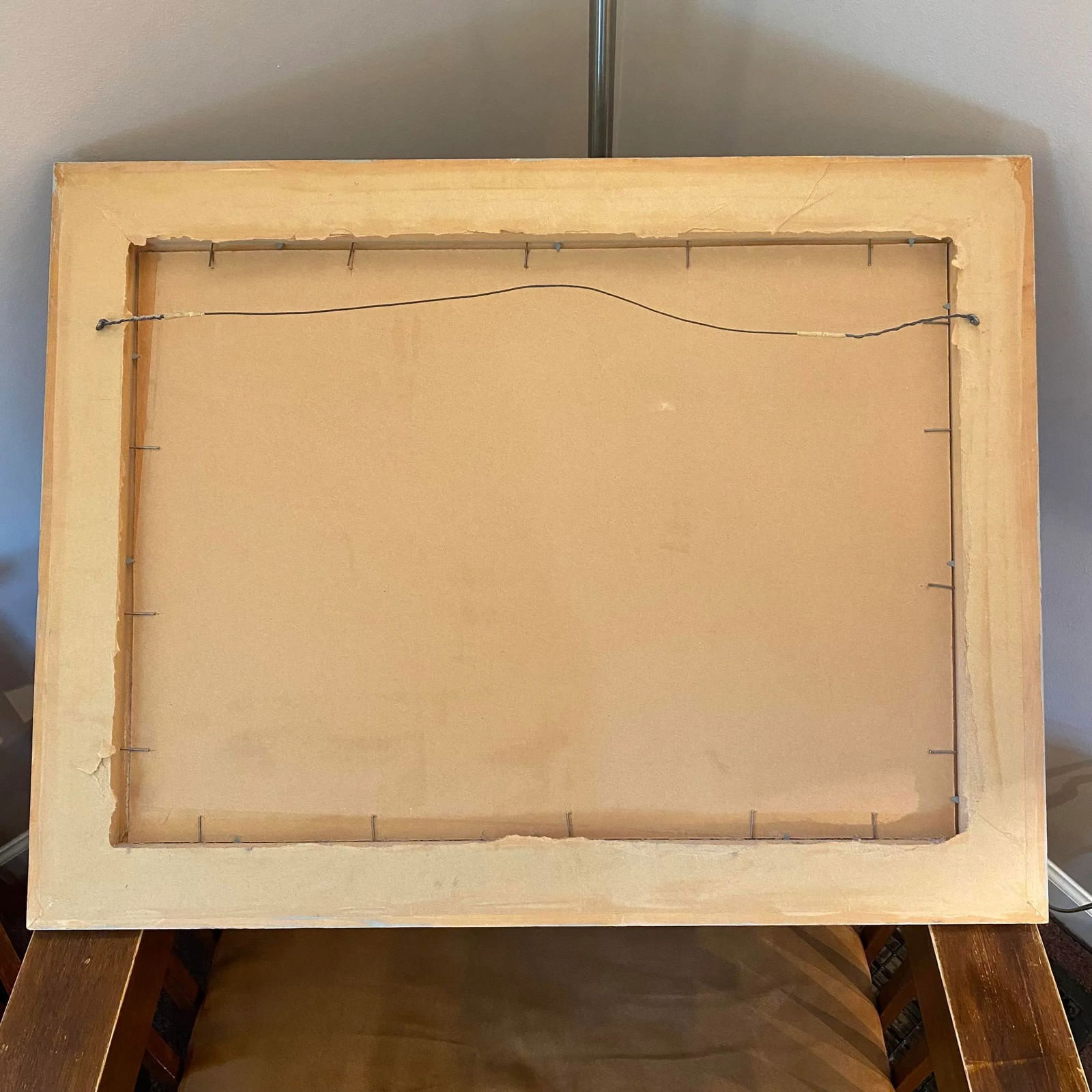 Original Large Seascape Nautical Oil Painting on Masonite Board Signed Sapi - 8