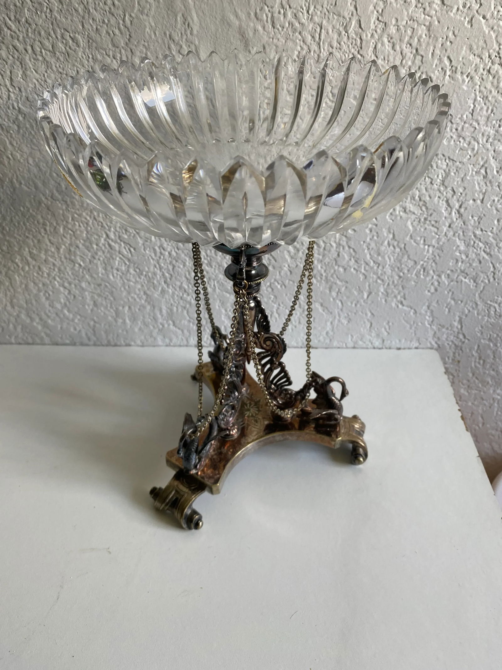 Antique Late 19th Century English Silver Tazza Epergnes - 10