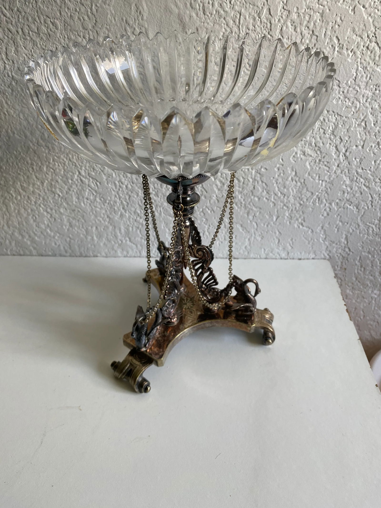 Antique Late 19th Century English Silver Tazza Epergnes - 9