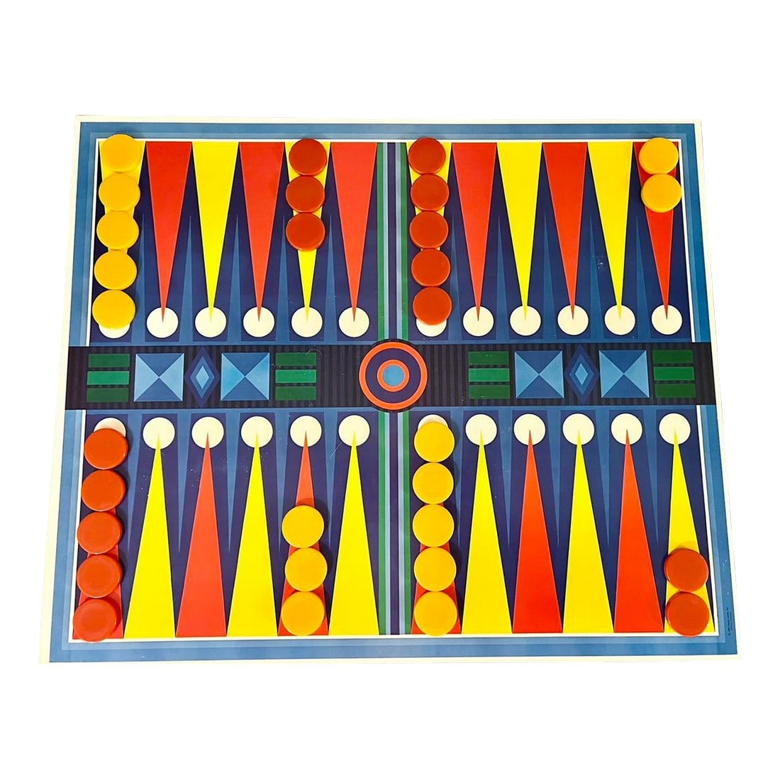 1969 Backgammon Game Designed by George Ortman, Made by George Jensen for Art in America Series (1 of 7)