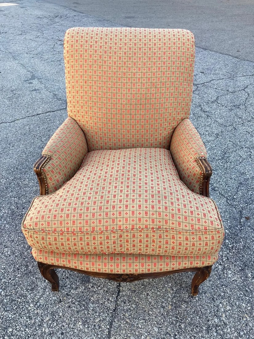 19th Century French Louis XV Bergere With Roll Back - 2