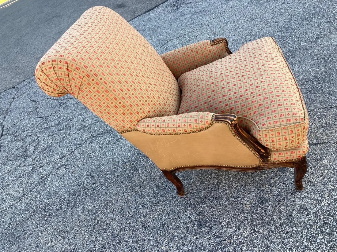 19th Century French Louis XV Bergere With Roll Back - 3