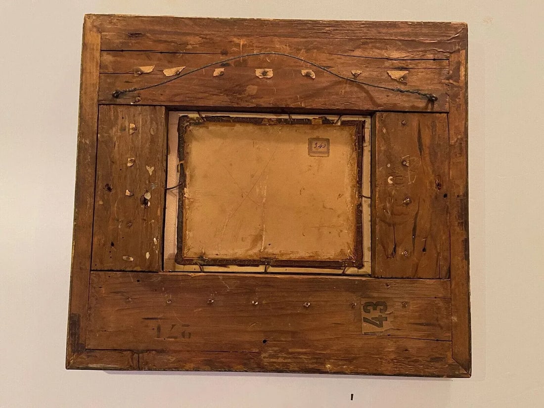 19th Century Grand Tour Oil Painting, Ignazio Curion 1828-1908, After Angelo Caroselli "Allegory of - 3