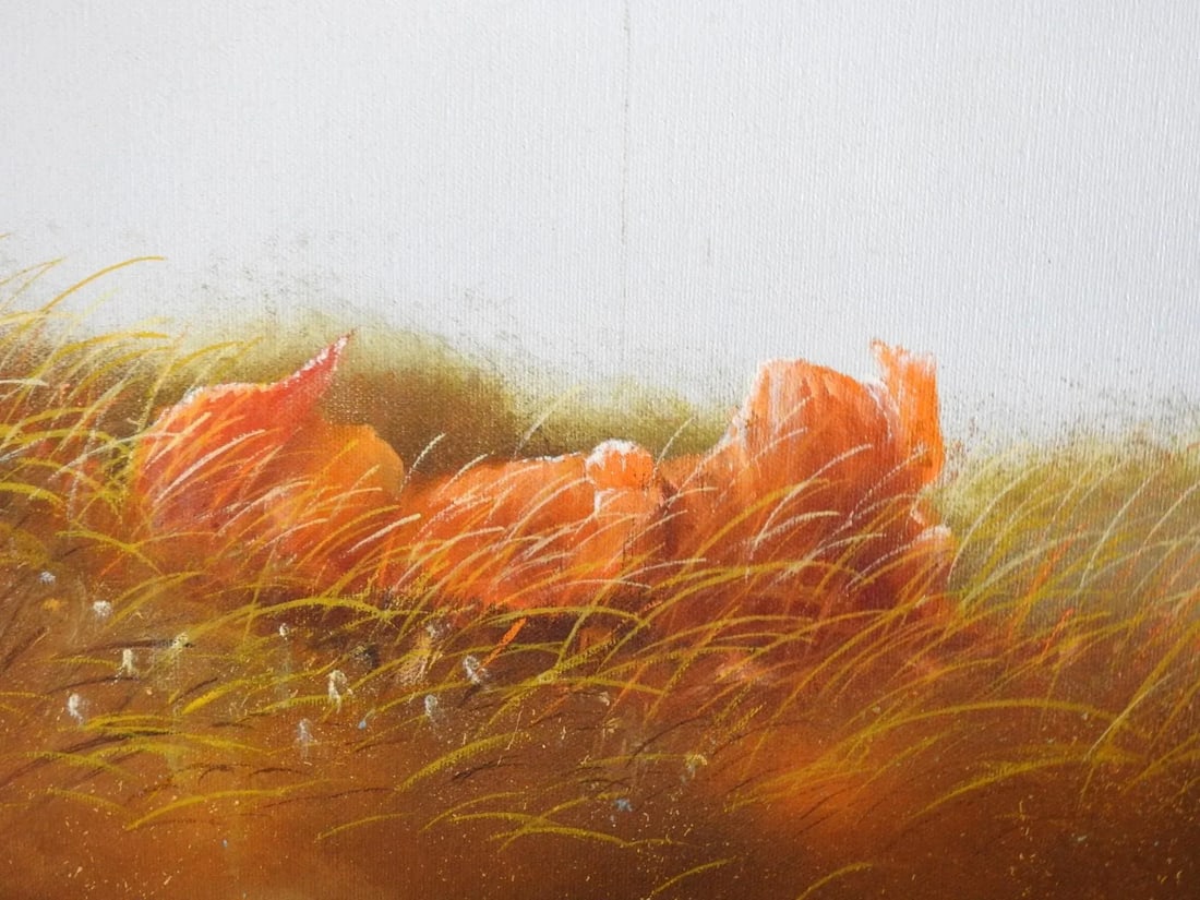 Red Balloon Oil Painting by San Franciscan Artist John Boyd May - 7