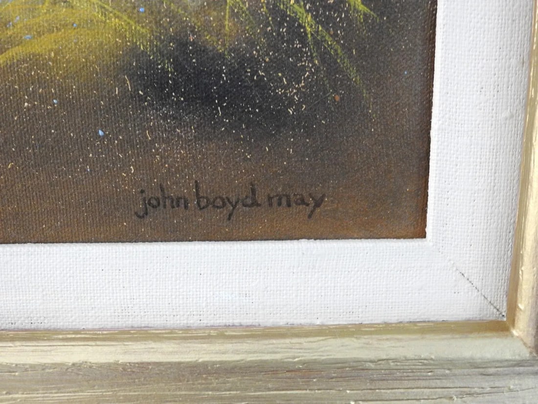 Red Balloon Oil Painting by San Franciscan Artist John Boyd May - 8