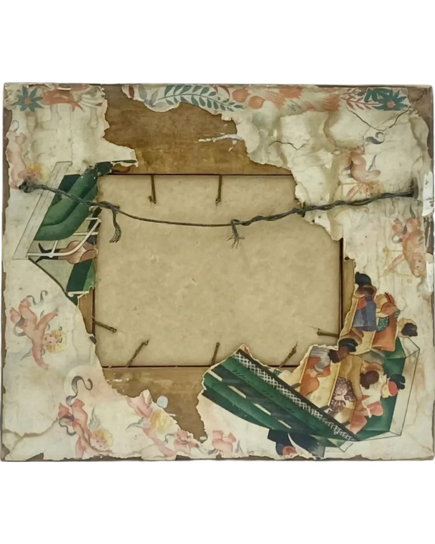 Vintage Equestrian Three Brown Horses Framed Art Print 8.25 X 7.25" - 5