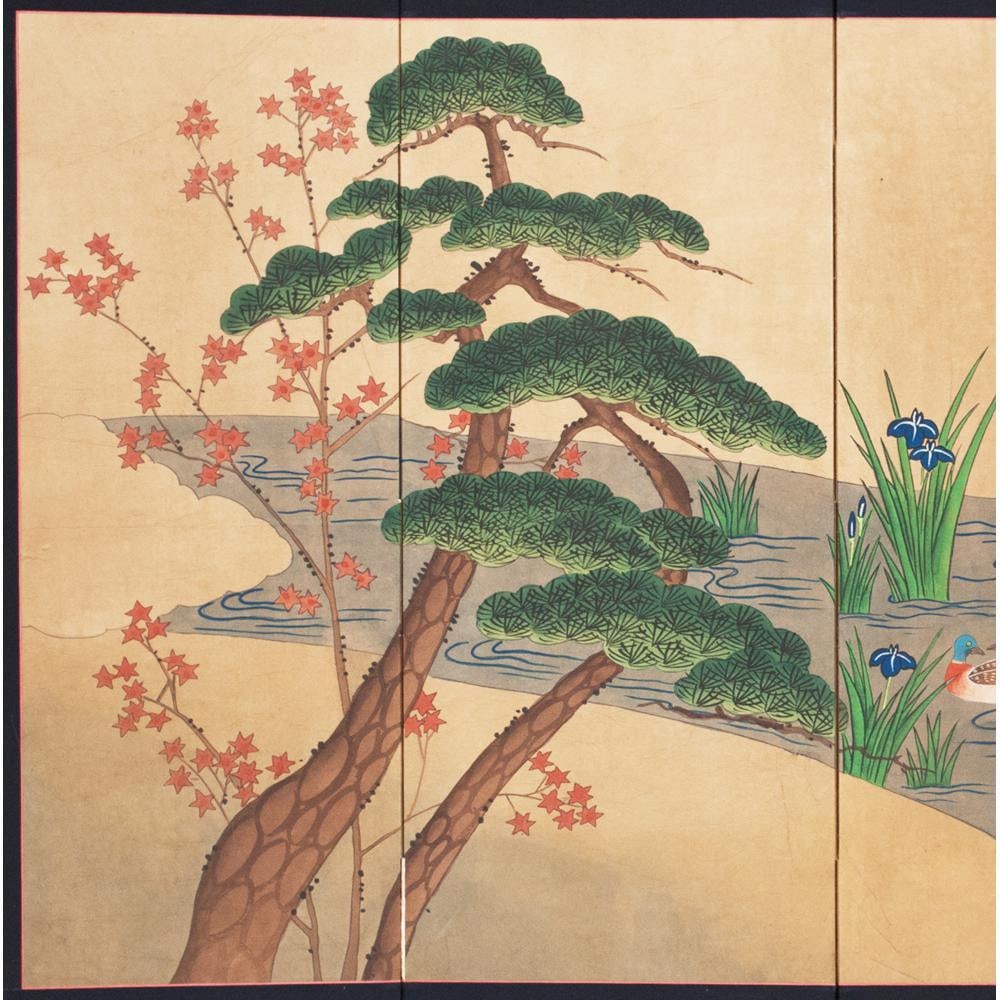 1940s Vintage Chinese Byobu Screen - 4