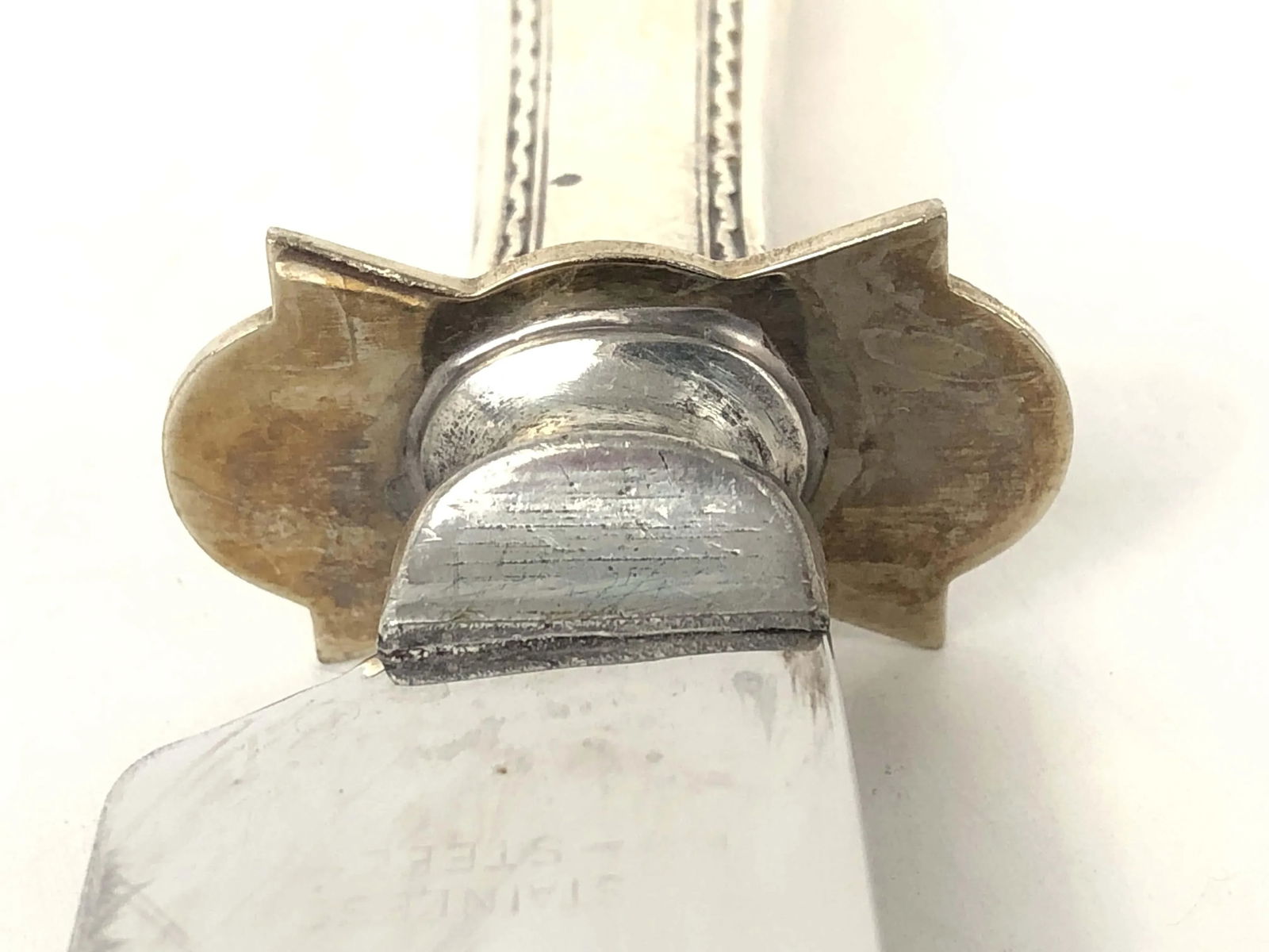 Vintage g.h. French Sterling Silver g.h.f. Carving Knives- a Pair - 6