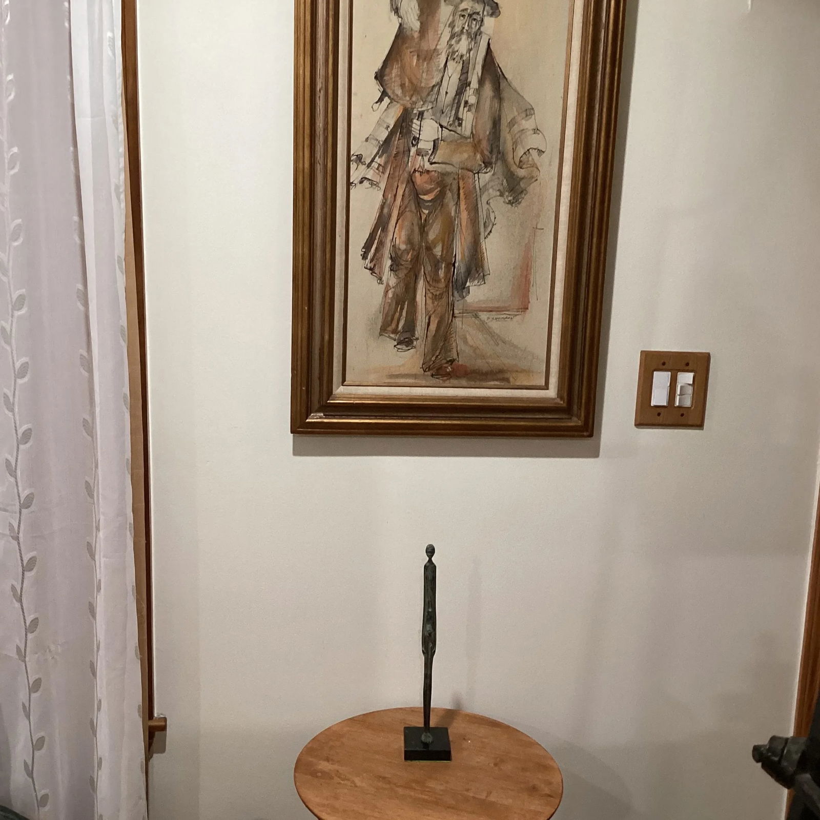 Mid 20th Century "Shadow of the Evening" Etruscan Bronze Sculpture by Museo Etrusco Guernacci Volt - 11