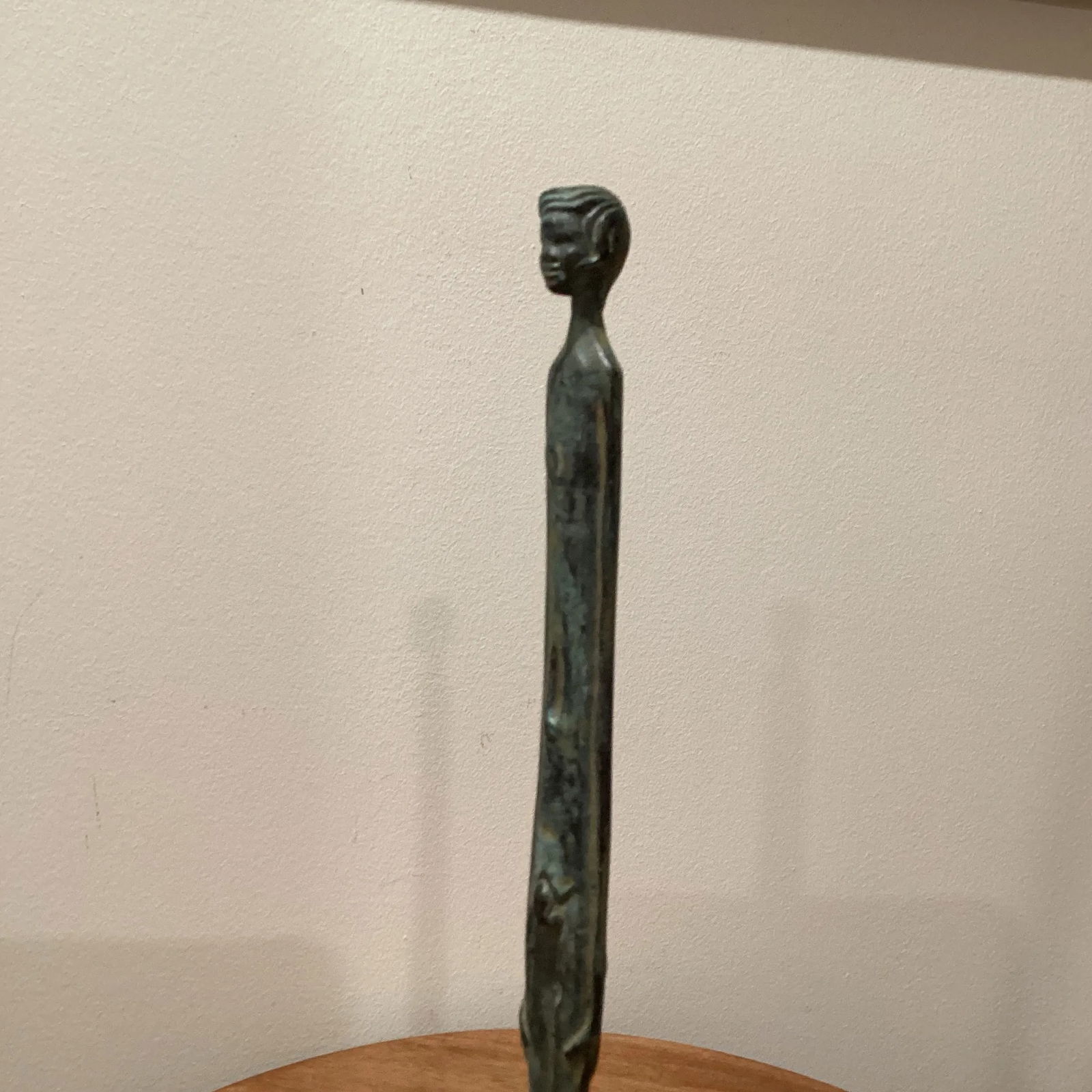 Mid 20th Century "Shadow of the Evening" Etruscan Bronze Sculpture by Museo Etrusco Guernacci Volt - 7