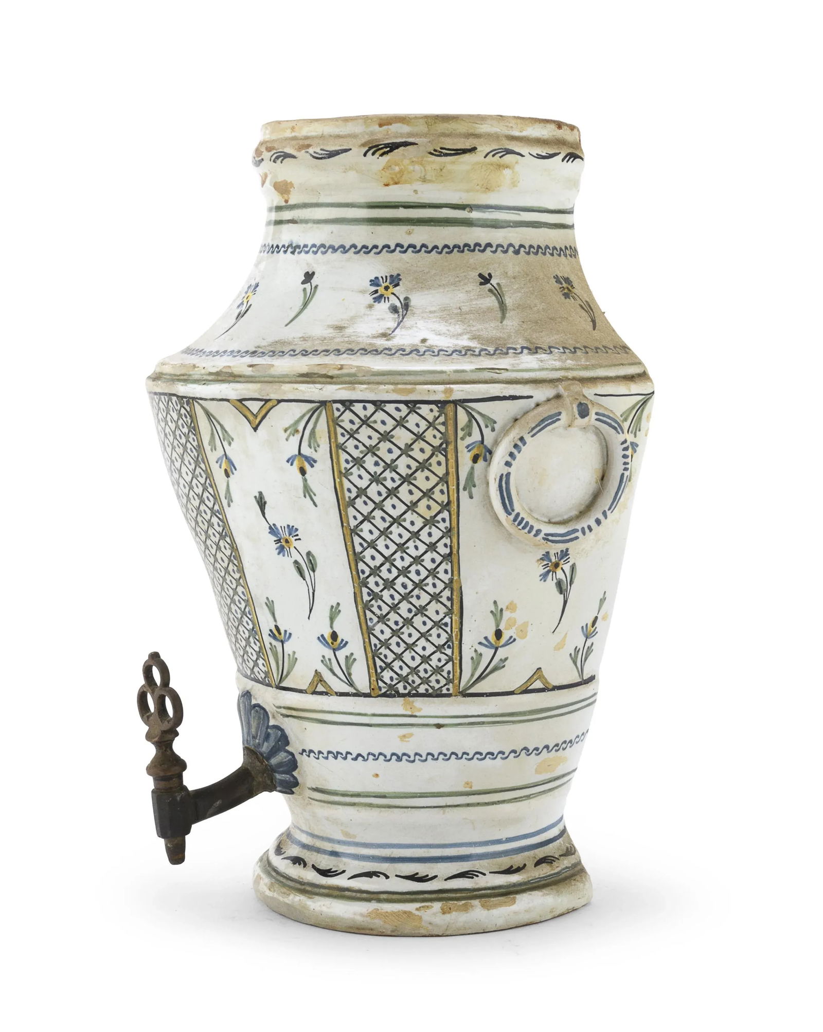 Rustic French European 18th Century Faience Fountain With Spigot - 2