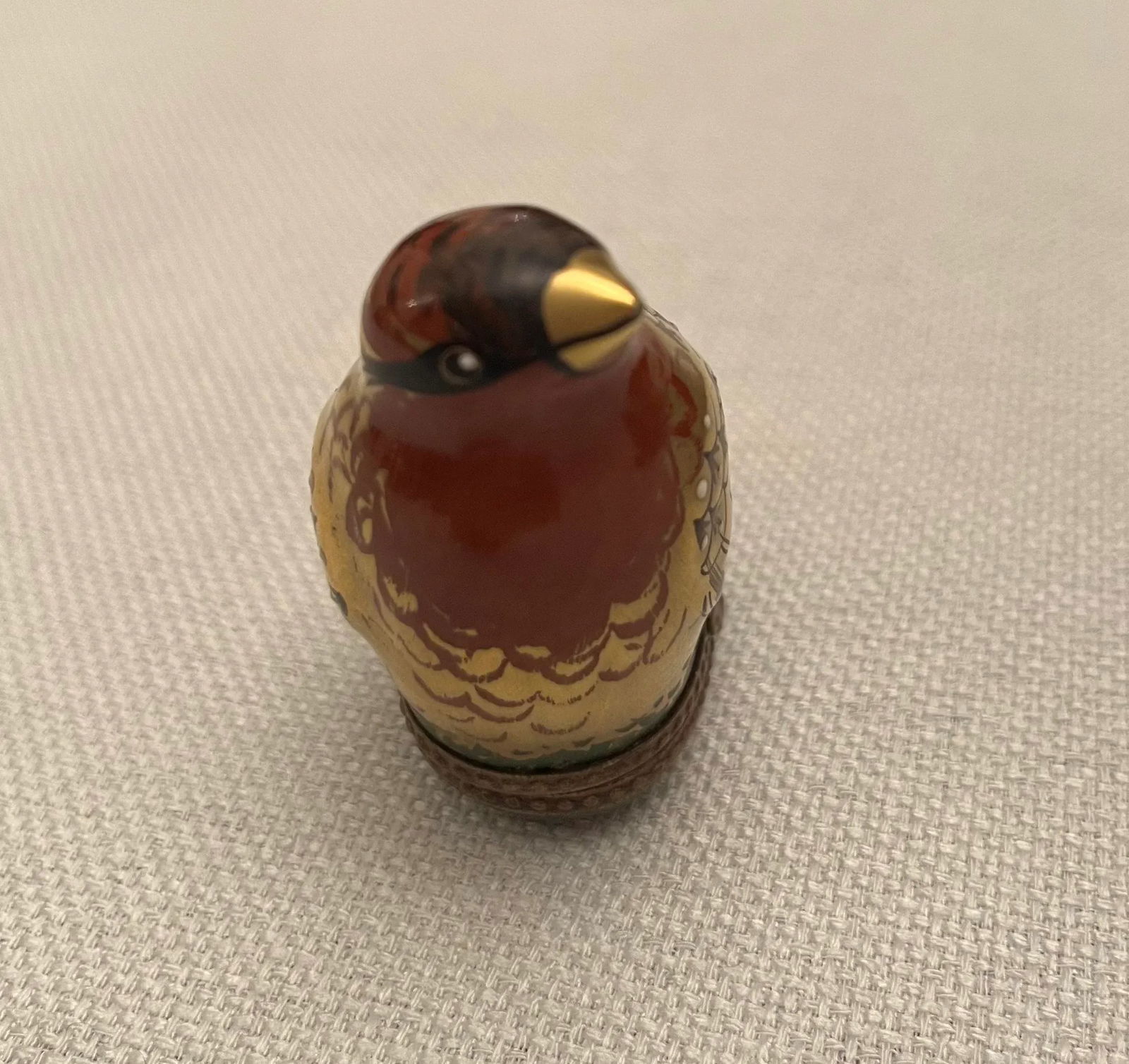 Early 20th Century Golden Bird Limoges Trinket Box - 4