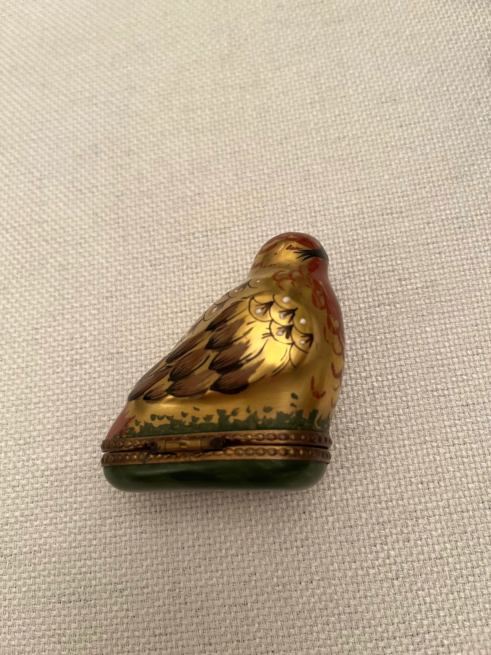 Early 20th Century Golden Bird Limoges Trinket Box - 7