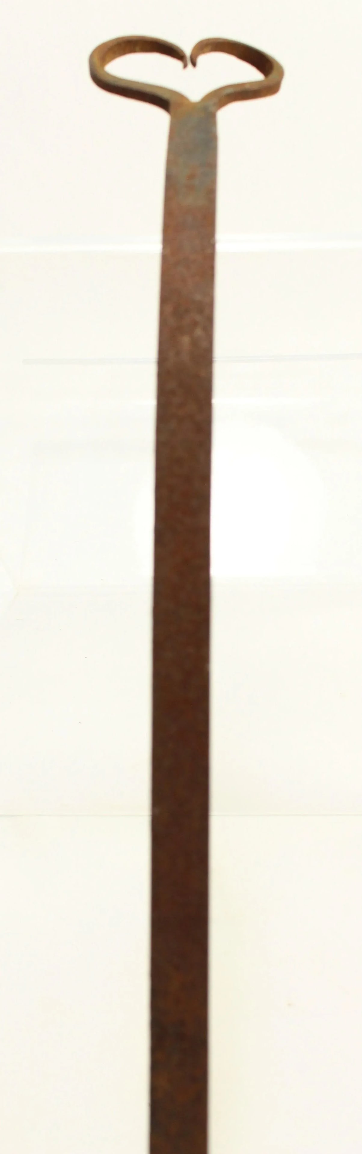 19th Century Copper Skimming Ladle Strainer Texas Lone Star Wrought Iron Handle With Hearth - 6