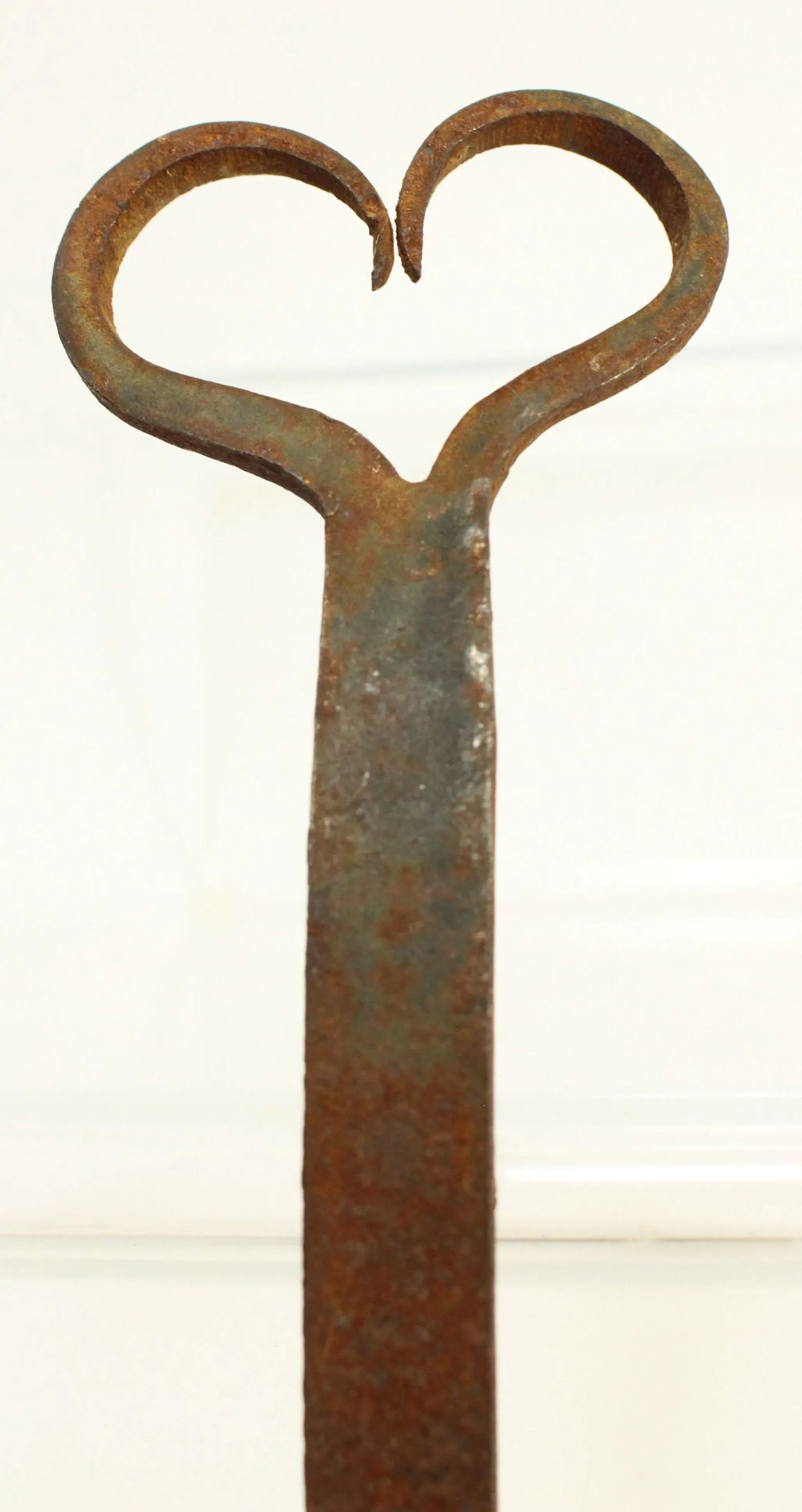 19th Century Copper Skimming Ladle Strainer Texas Lone Star Wrought Iron Handle With Hearth - 7
