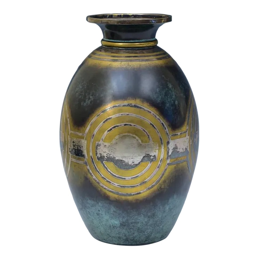 1930s Christofle Dinanderie Art Deco Vase (1 of 2)