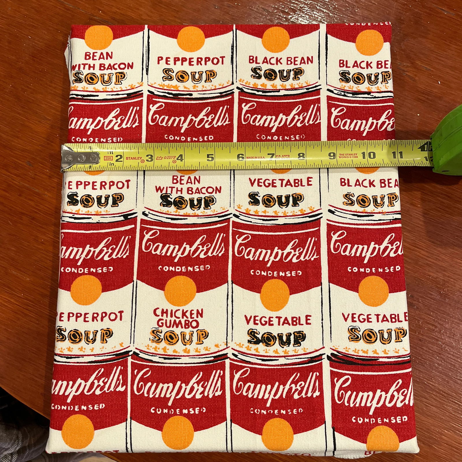 Vintage Andy Warhol Style Soup Cans Fabric Over Canvas - 3
