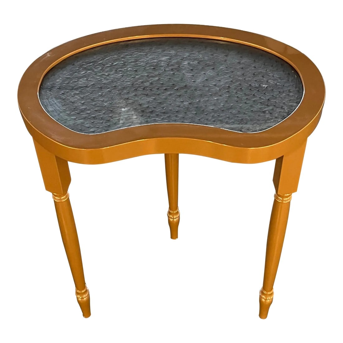 1990s R and Y Augousti Shagreen Kidney Shaped Side Table Postmodern (1 of 4)
