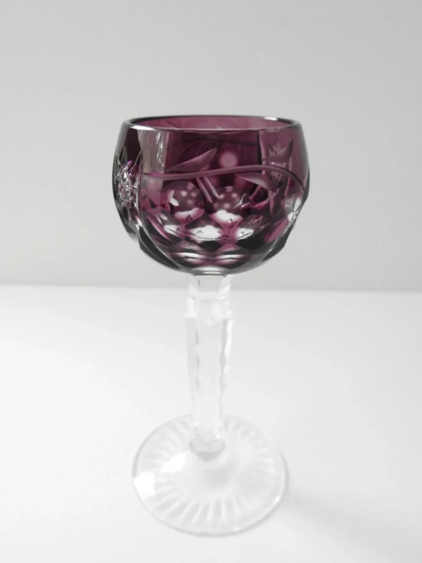 Vintage Lausitzer Colored Crystal Cordial Liquor Shot Glasses Germany - Set of 6 - 5