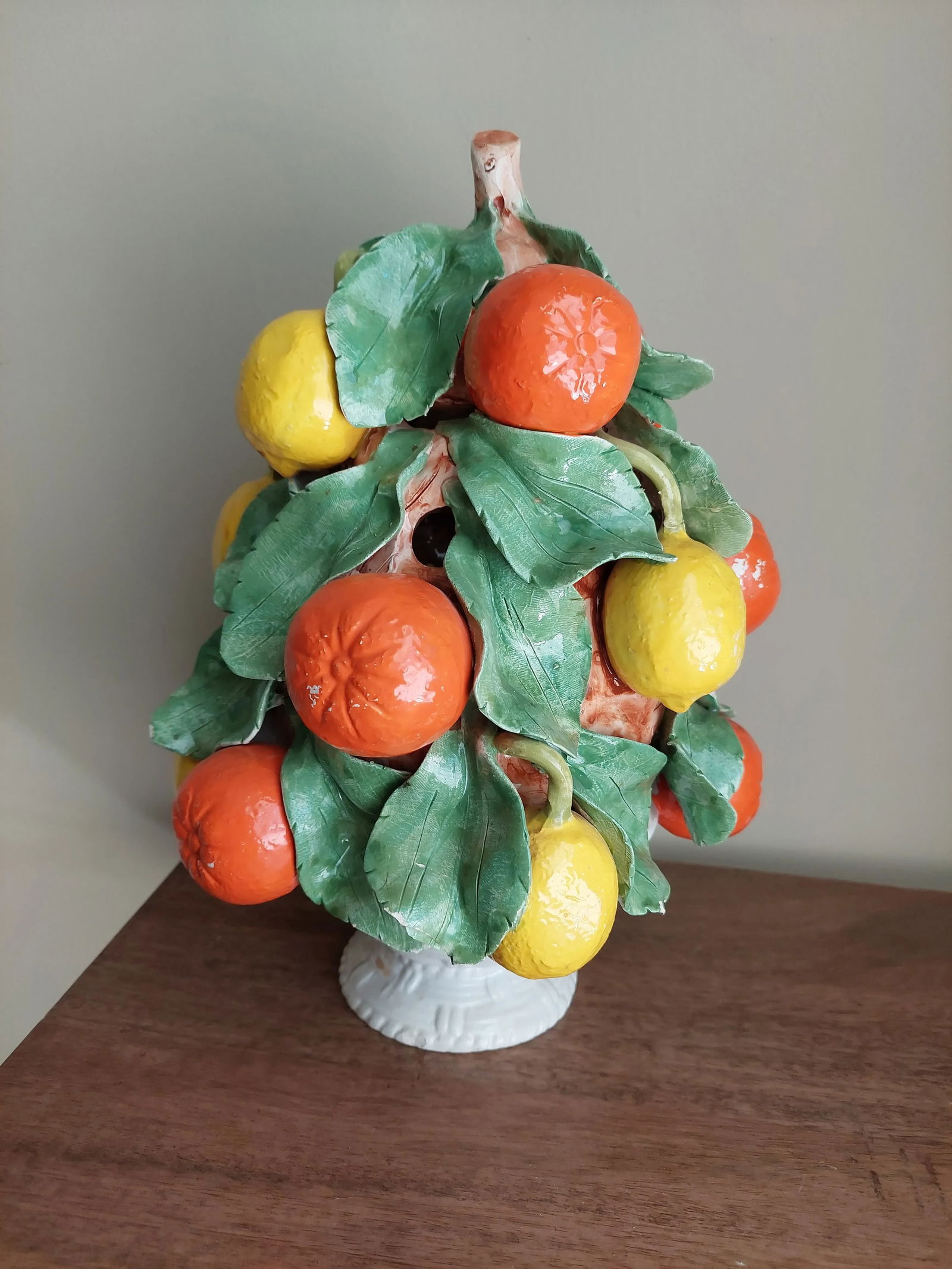 1970s Italian Hand Modeled Orange and Lemon Topiary - 5