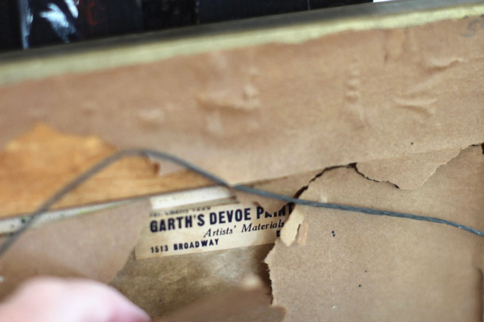 Late 19th Century Impressionist Antique Painting of Cypress Trees in a Gold Frame by Barrickman - 3