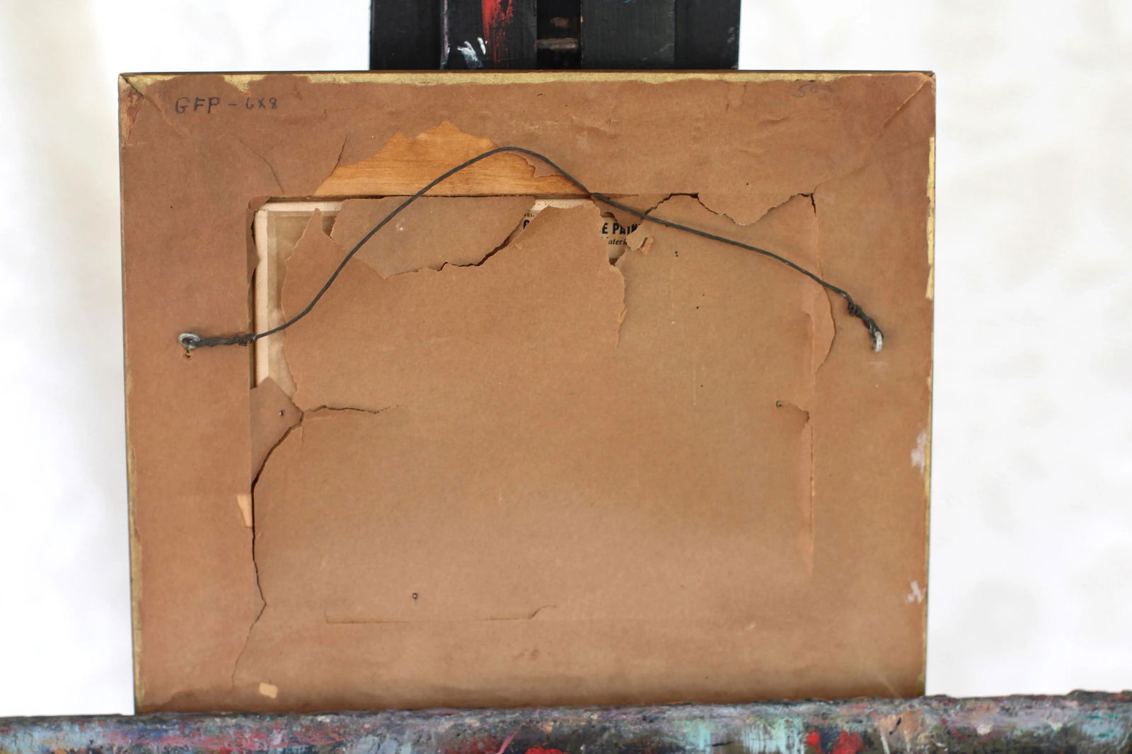 Late 19th Century Impressionist Antique Painting of Cypress Trees in a Gold Frame by Barrickman - 9